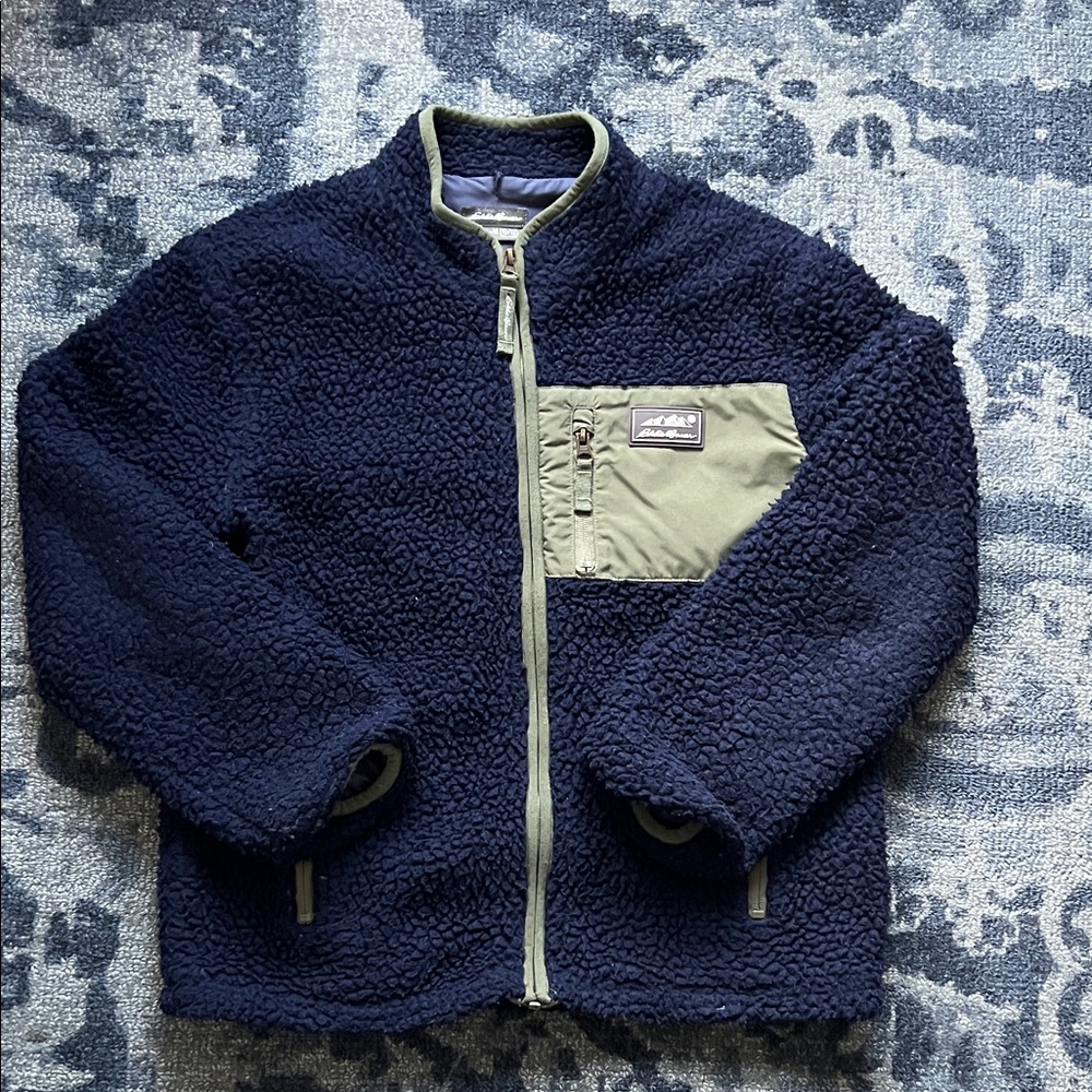 Kids Eddie Bauer Sherpa Jacket size Medium ( 10-12)